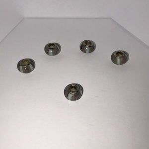 Five Pandora-sized beads.